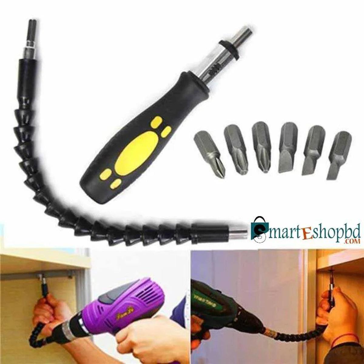Multi-functional Snake Bit Drill Bit Extender Set