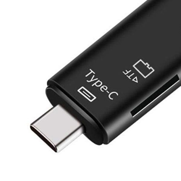 5-in-1 Multifunctional OTG Card Reader Micro-SD / SD Card / USB Reader Support TF Android Type-c Phone / Computer / Type-c Universal. 