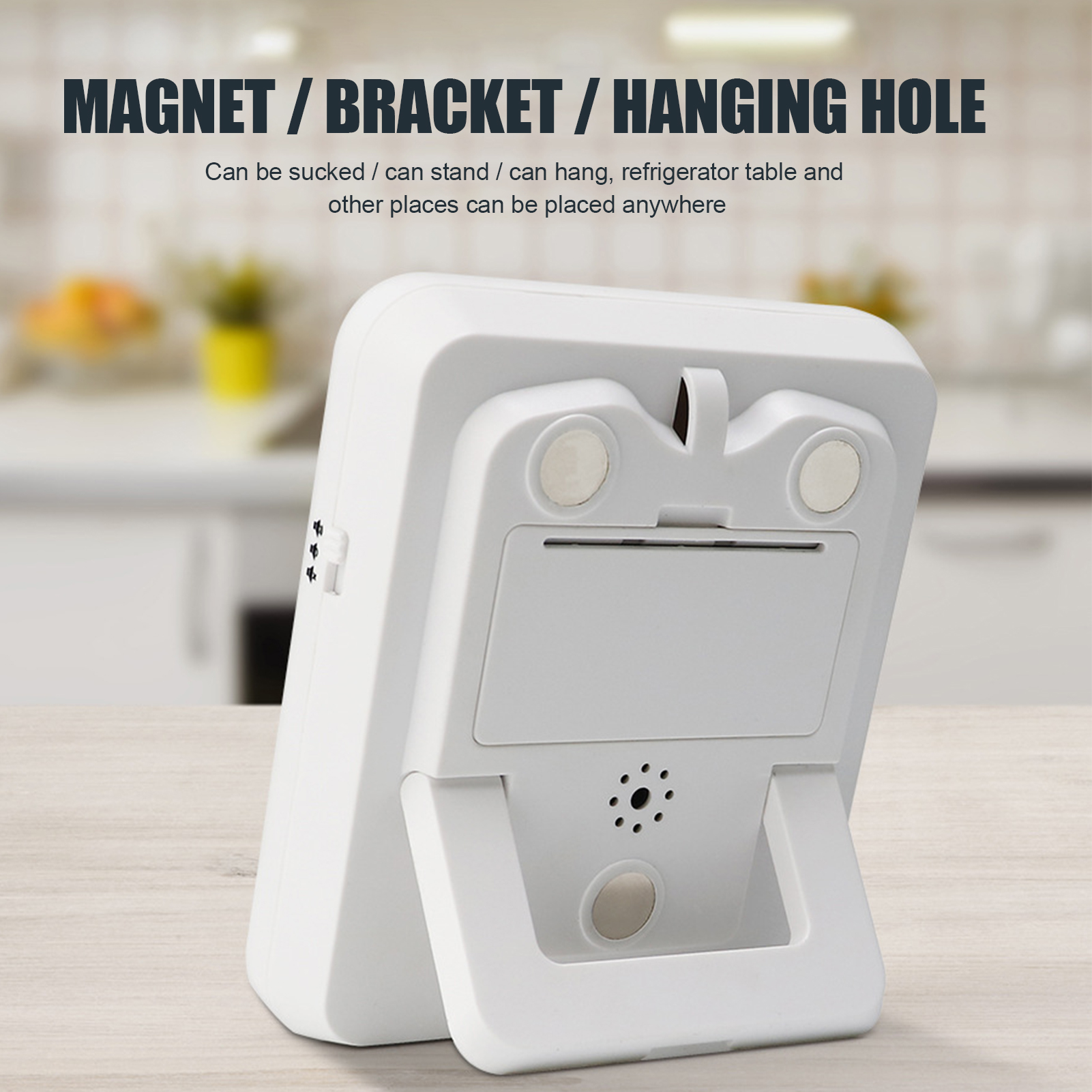 Alarm r Large Display Screen Scratch Resistant Magnetic Reminder. 