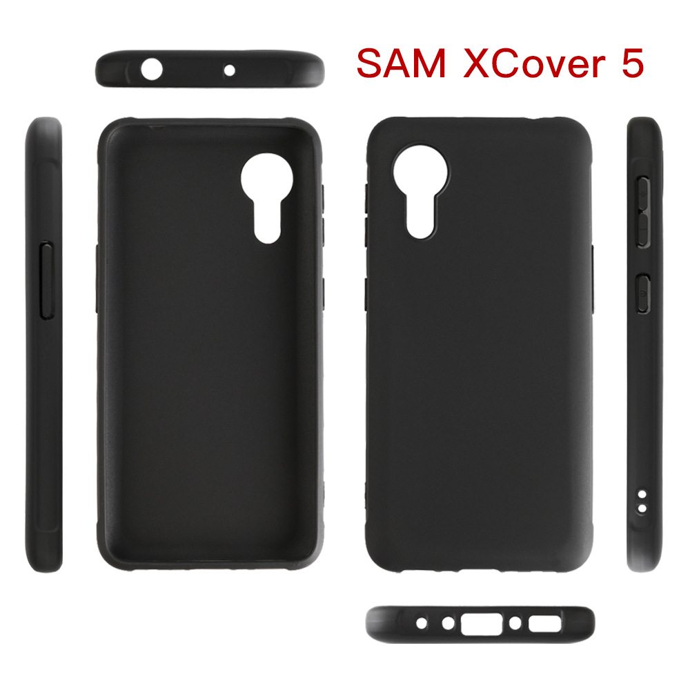 Soft TPU Case for Samsung Galaxy Xcover 5 Xcover5 EE Silicone Case Back Cover for Samsung X Cover 5 EE Matte Black Phone Shell. 