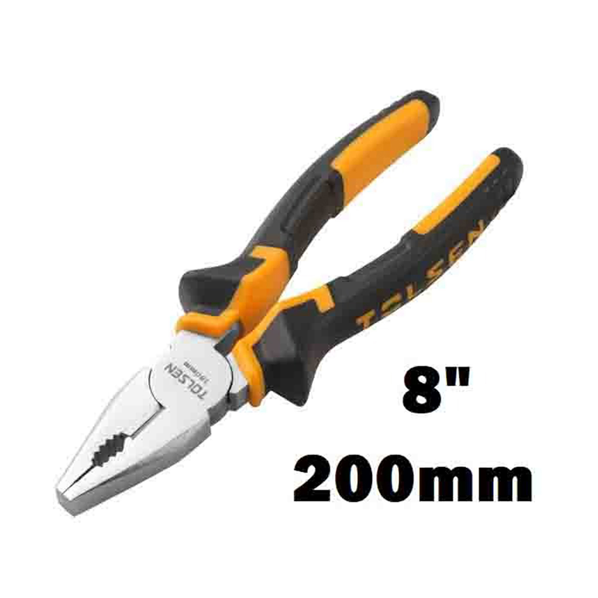TOLSEN 8" Combination Pliers 8" (200mm) TPR Handle Model: 10002. 