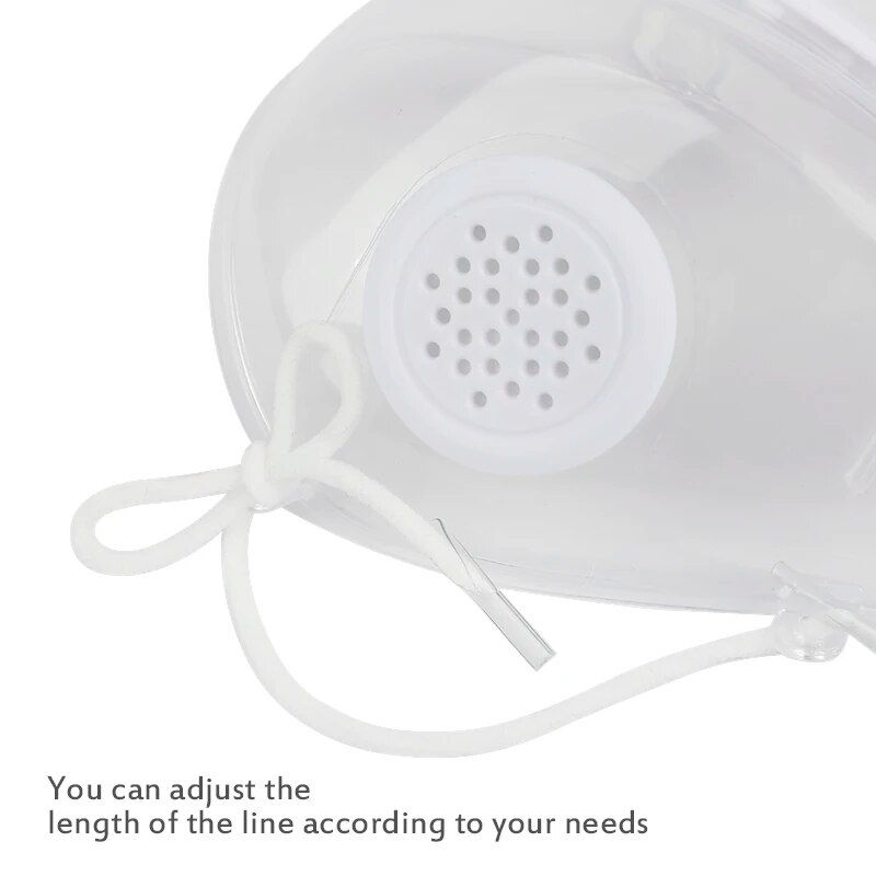 Silicone Reusable Protective Mask With Breathing Valve Deaf-Mute Lip Mask Outdoor Dust-Proof Mask Transparent Mask With Filters. 