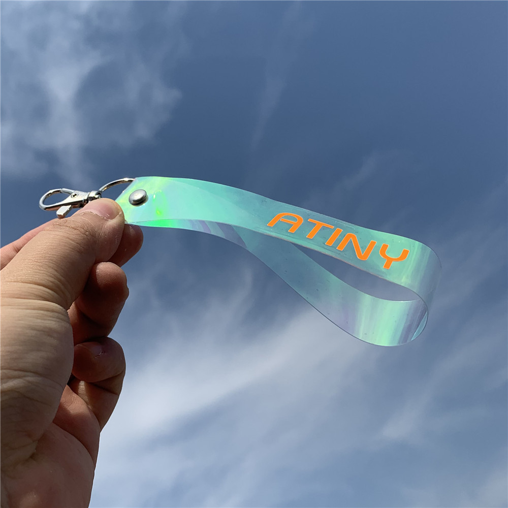 Kpop ATEEZ keychain Mobile Phone Strap Laser PVC Hand Name Article Handbag Pendant Key chain Mobile Phone Charm YUNHO. 