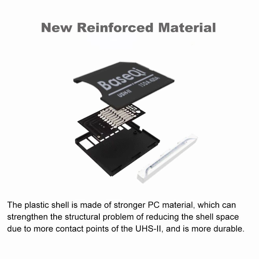 BaseQi for MacBook Pro 14inch 16inch Year2023/22/21 Microsd Card Adapter Completely Hidden Mac Pro Mini Drive. 
