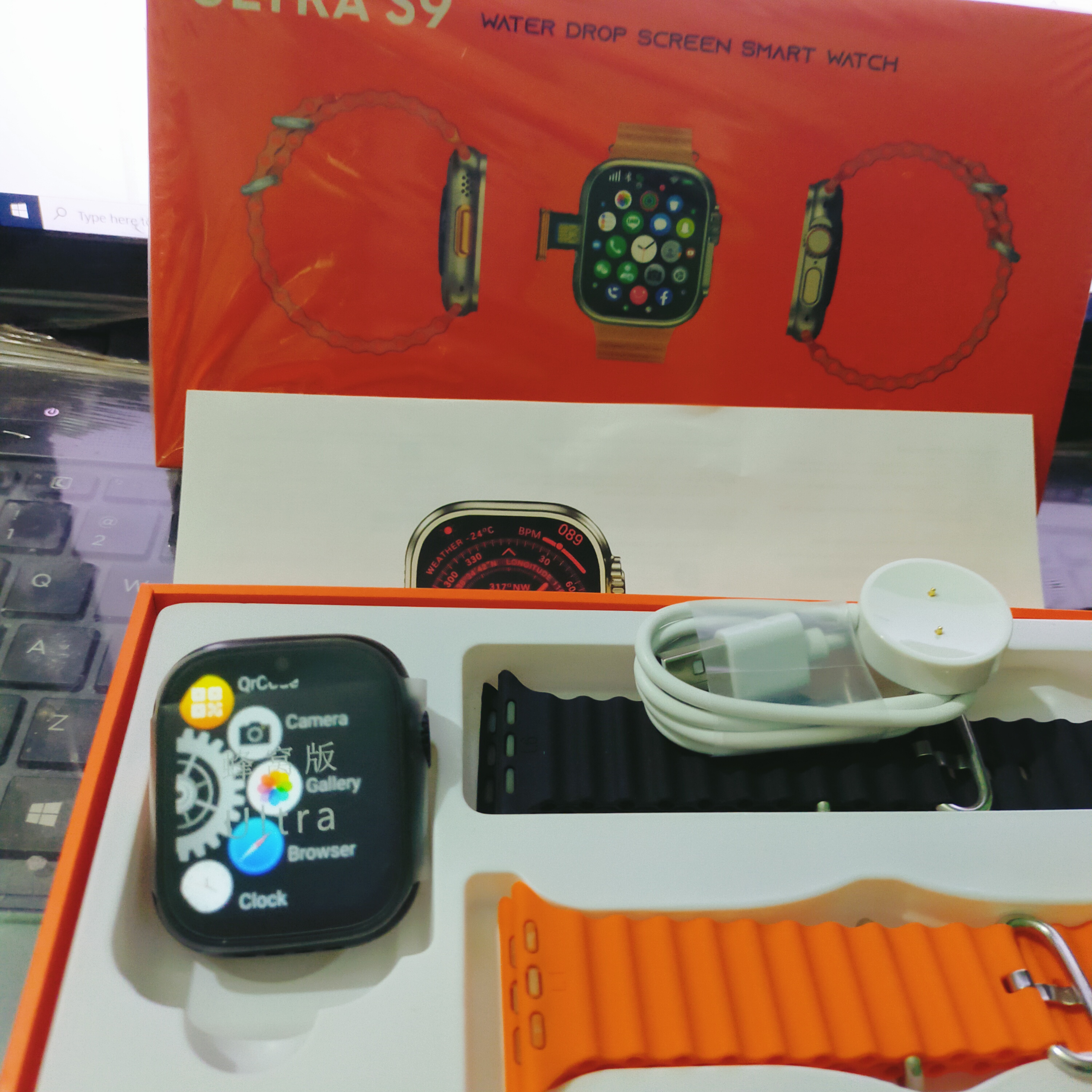 S9 Ultra S9 5G Smart Watch RAM 4GB ROM 64GB Android 9 1000mAh Battery  2.08 inch Waterdrop Display Dual Camera Calling Feature Google Plook Messenaystore Youtube Facebger Tiktok IMO Wifi Smartwatch for Men and Women. 
