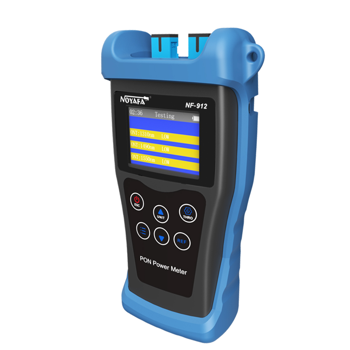 Noyafa NF-912 PON Fiber Optical Power Meter Network Cable Tester -50 dbm~+10 dbm FTTx OMT OLT Port Fiber Optic Fault Detection. 