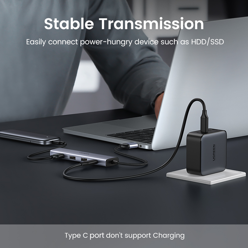 UGREEN USB HUB Type C to 4 USB 3.0 HUB USB to Type C Adapter 5G For Macbook Pro Air M1 PC Laptop Accessories USB C HUB Splitter. 