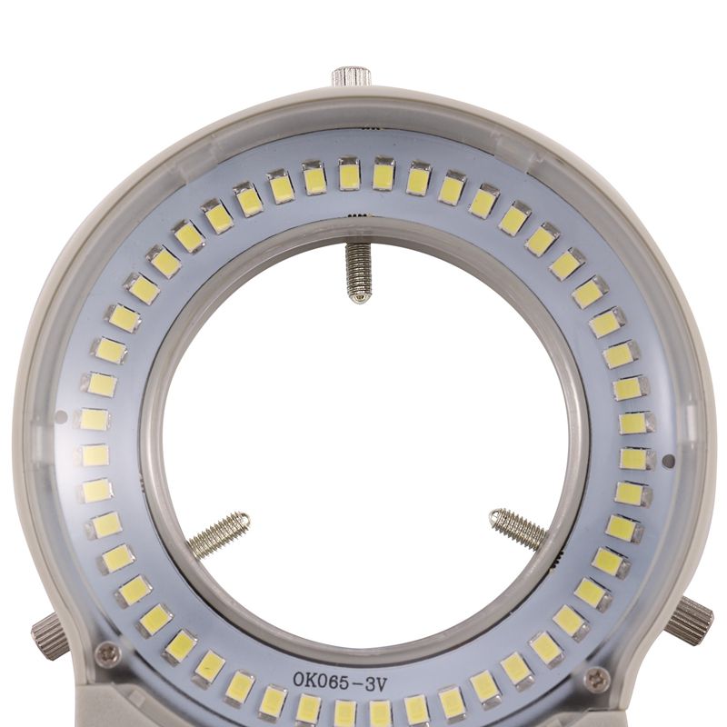 48 LED Industrial Microscope Camera Light Source Ring Lamp Light Illuminator Lamp Adjustable Brightness USB Interface. 