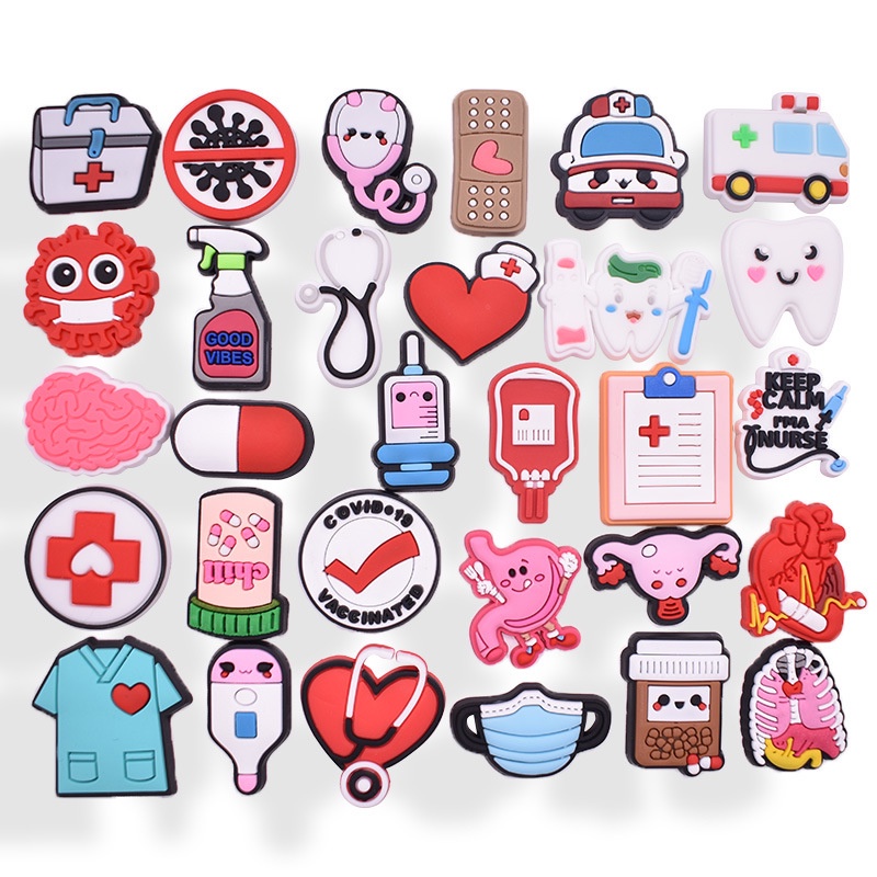 Crocs Jibbitz Doctor DIY Shoes Charm Button. 