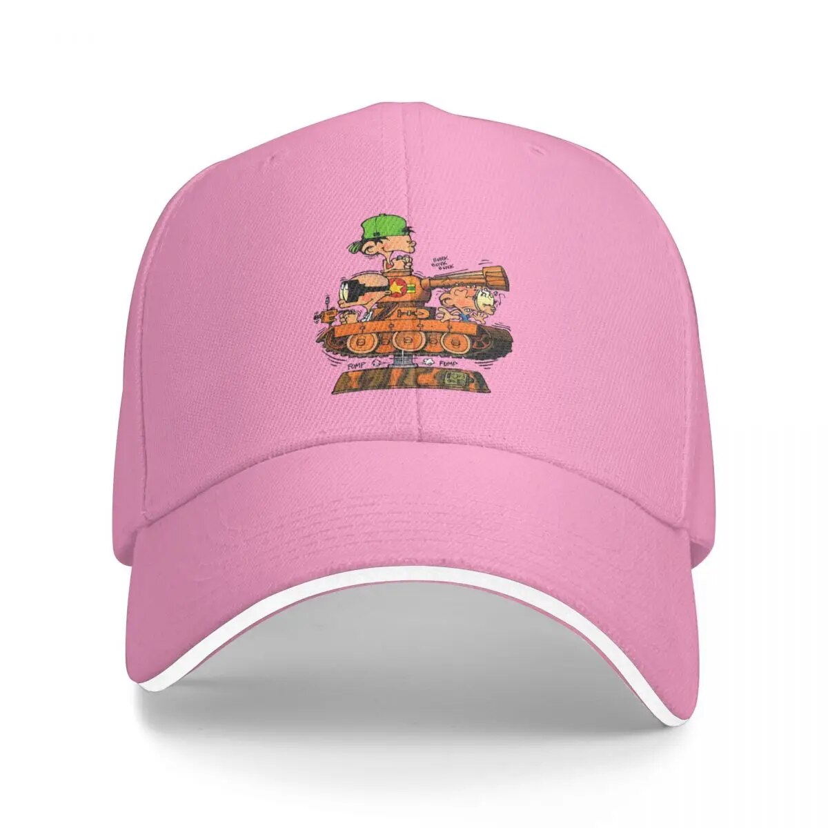 Kid Paddle In Tank Gaston Lagaffe Anime Multicolor Hat Peaked Women's Cap Personalized Visor Windproof Hats. 