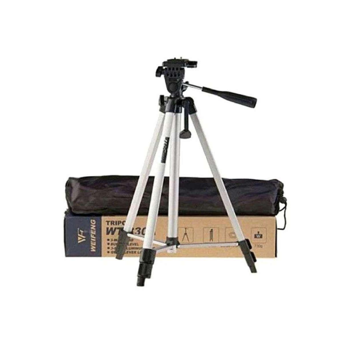 Tf-3110 Portable Tripod Stand For Camera And Phone - Black