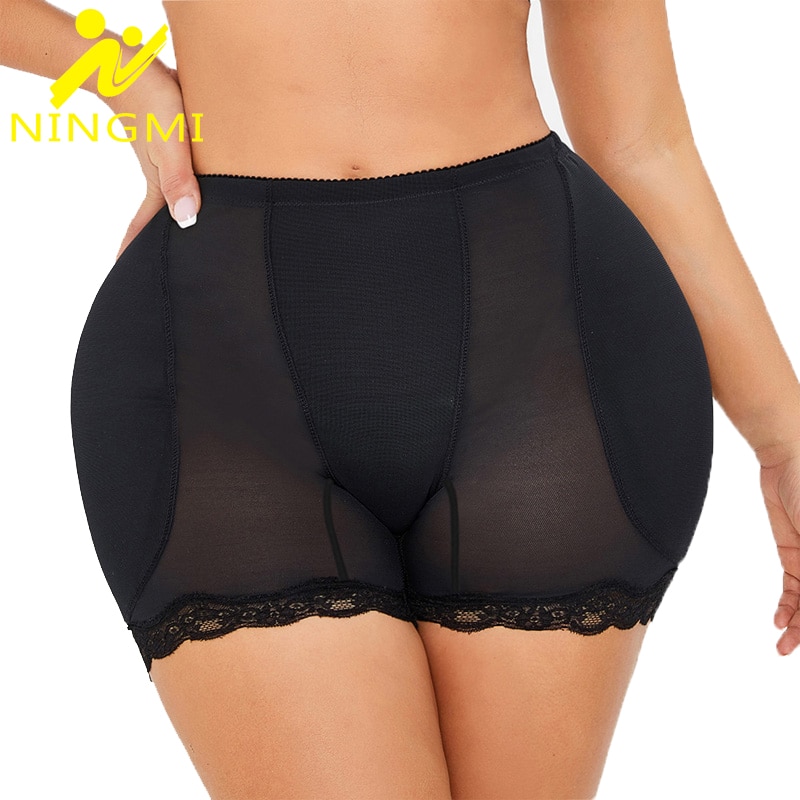 Fake Ass Padded Contorl Panties Women Shapewear Butt Lifter Hip Enhancer High  Waist Underwear Tummy Contol Thigh Slimming Shaper Black