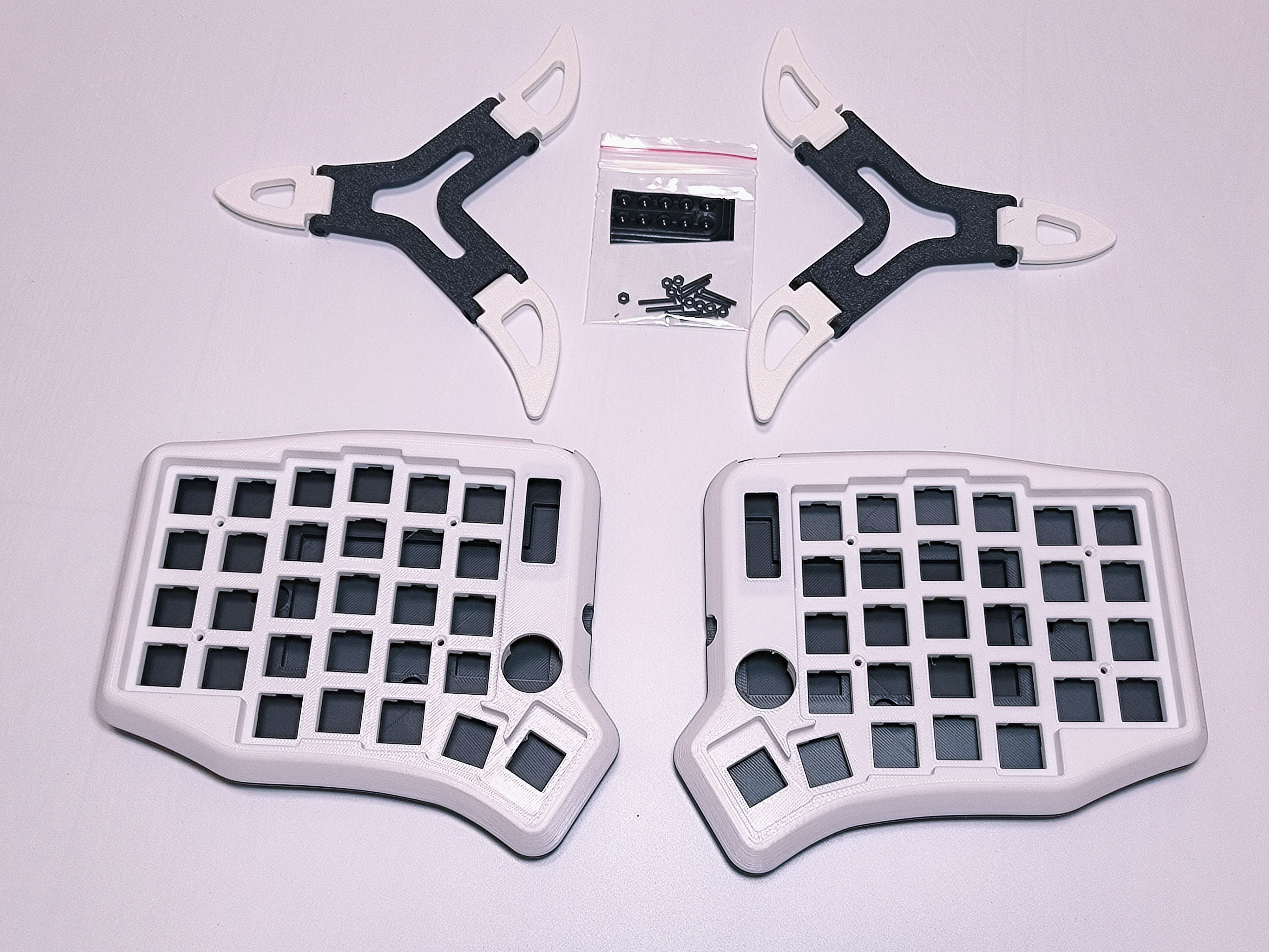 Split Keyboard Kits Case RGB Acrylic Ergonomics Ergo Custom DIY Corne Keyboard Kit Case PC Gaming Accessories. 