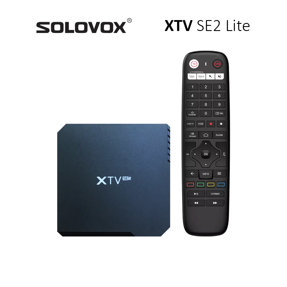 SOLOVOX XTV SE2 Lite Streaming Box Android 11 Stalker Xtream Live TV Decoder SoC S905W2 2G 8G AV1 4K Bluetooth Receiver