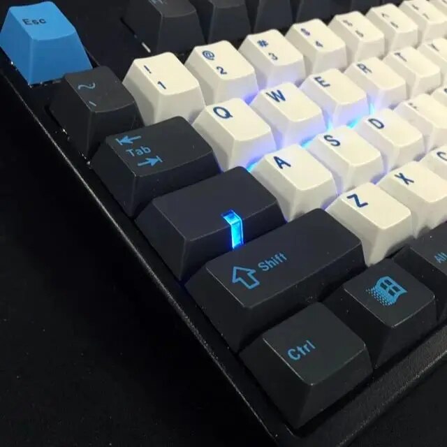 1Pc Enjoypbt Caps Keycaps Step Capslock Cherry Profile PBT Backlit R4 Key cap For Mechanical Keyboard
