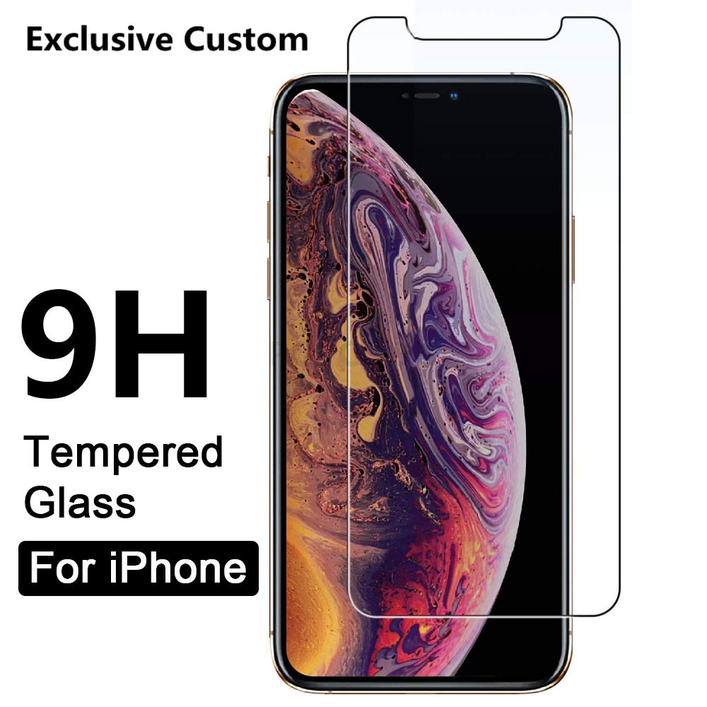 EXCLUSIVE CUSTOM Glass for IPhone 13 Pro MAX Plus 7 8 6 11 X XR 12 5 14 Screen Protector Ultra Thin 9H Protective Tempered Glass. 