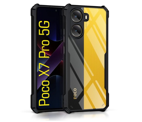 For Xiaomi POCO X7 Pro ,Redmi Turbo 4 Case XUNDD Airbags Shockproof Transparent PC+TPU Camera Protection Cover for Redmi Turbo4 Back Cover Case for Mi Poco X7 Pro 5G | Xiaomi Redmi Turbo 4 5G 360 Degree Protection | Protective Design. 