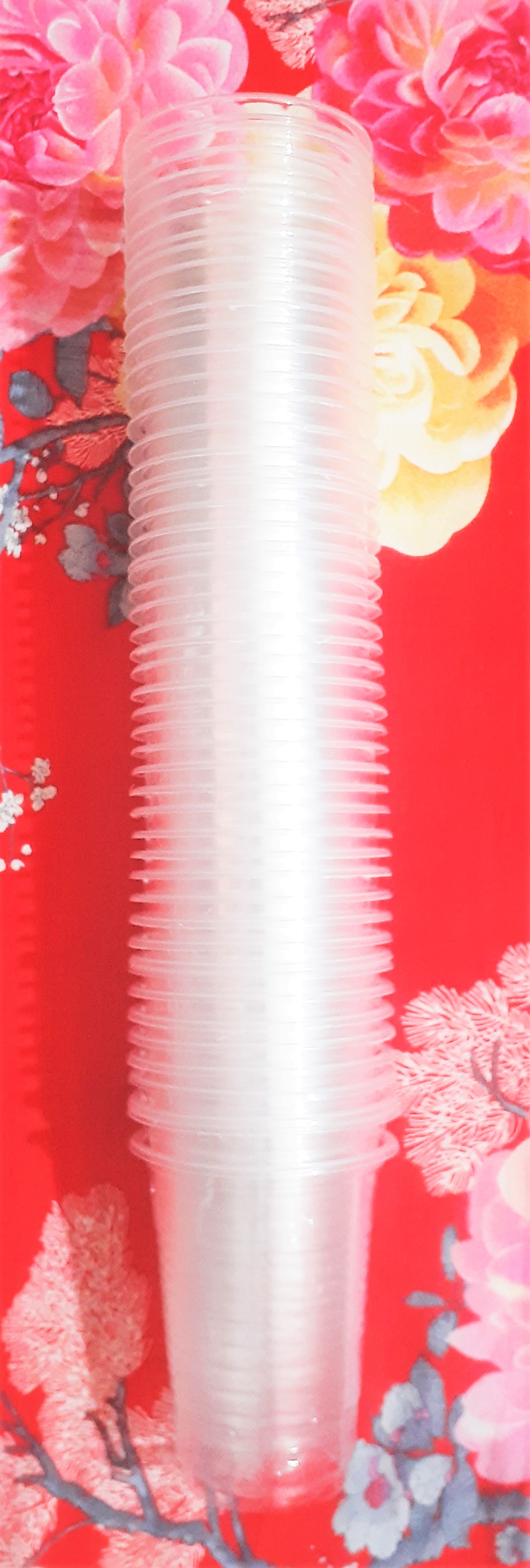 One Time Plastic Cup-250ml Transparent Color. 