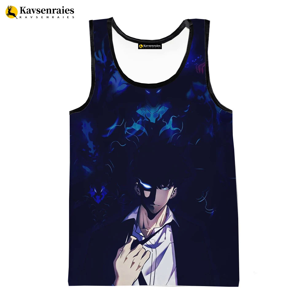 Solo Leveling 3D Print Tank Tops Men's Clothing Women Casual Solo Leveling Sleeveless T-shirt Hip Hop Streetwear Oversized Tops. 