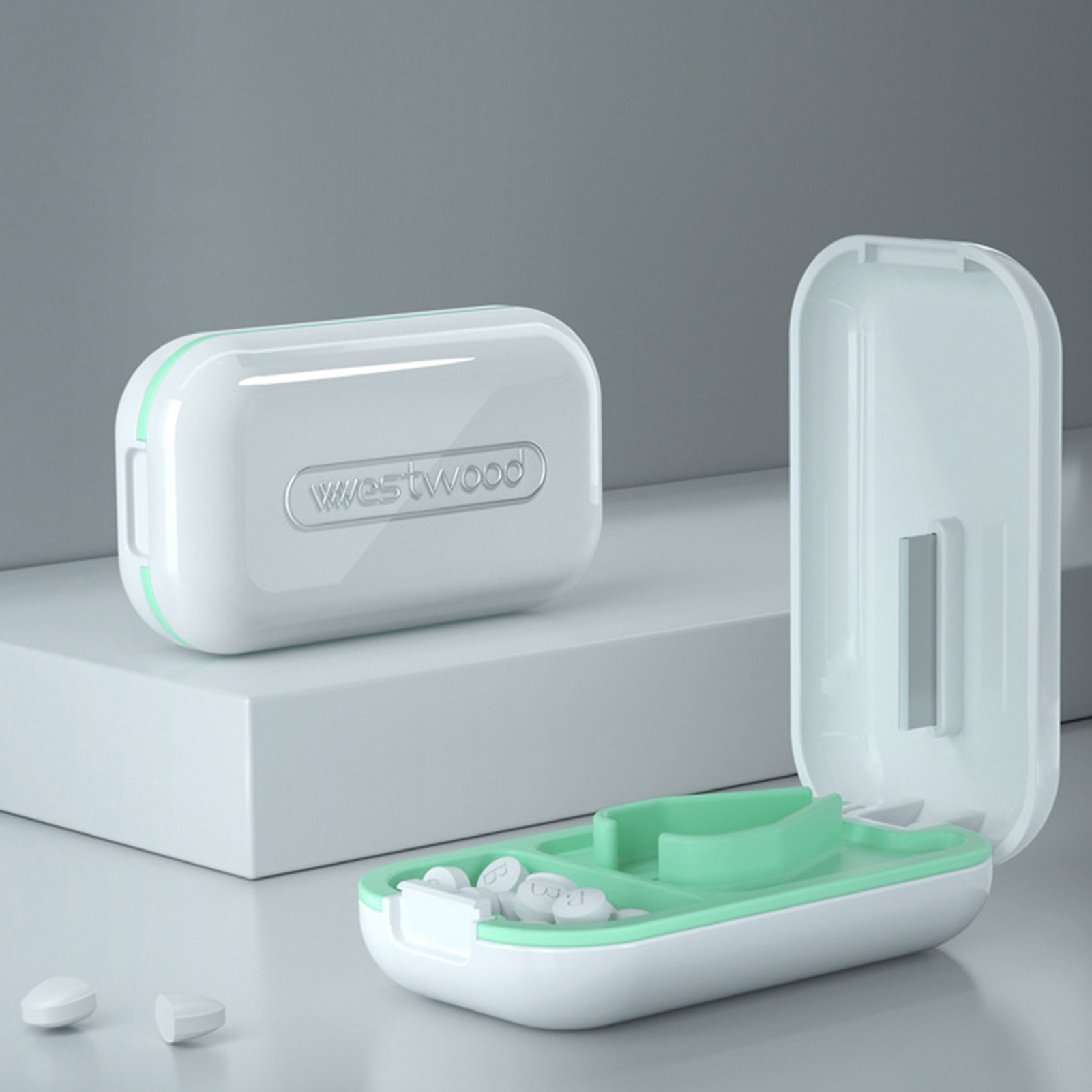 (New) L container Compt lightweight vitamin divider L cutter CAE. 