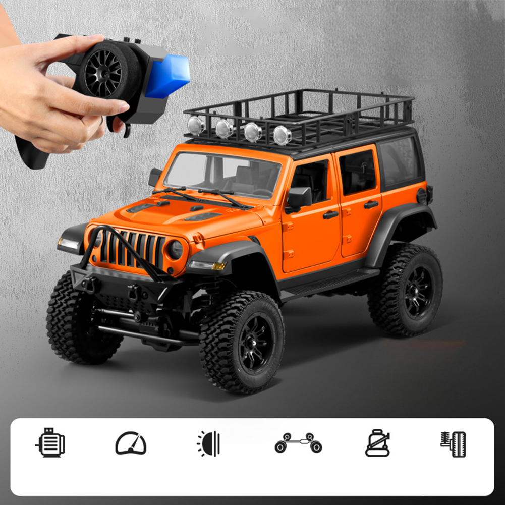GC Mnrc Mn128 1/12 Remote Control Car 2.4g 4wd Rock Crawler Climbing Rc Car With Led Light Full Scale Vehicles Model Toys. 