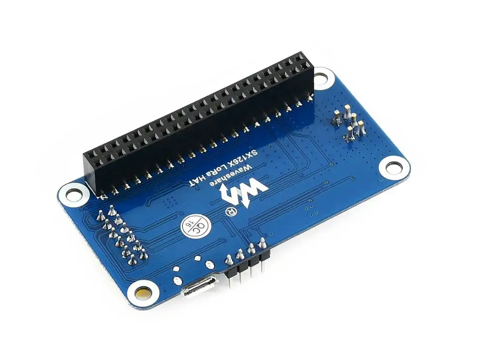 Waveshare SX1268 LoRa HAT for Raspberry Pi, Spread Spectrum Modulation, 433MHz Frequency Band. 