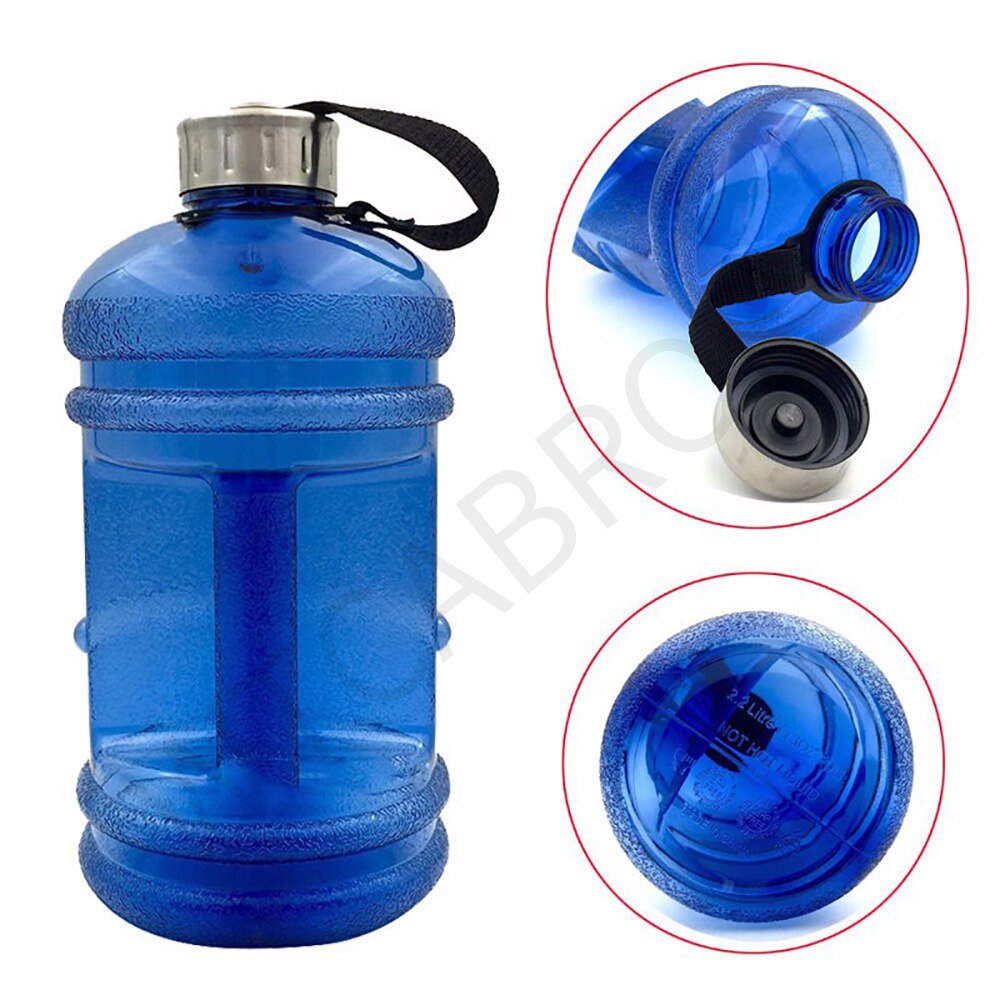 2.2l Large Water Bottle Kettle Portable For Outdoor Gym Sports Training