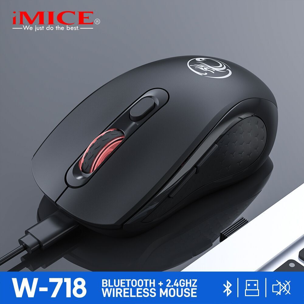IMICE Rechargeable Wireless Dual-Mode Mouse W-718. 