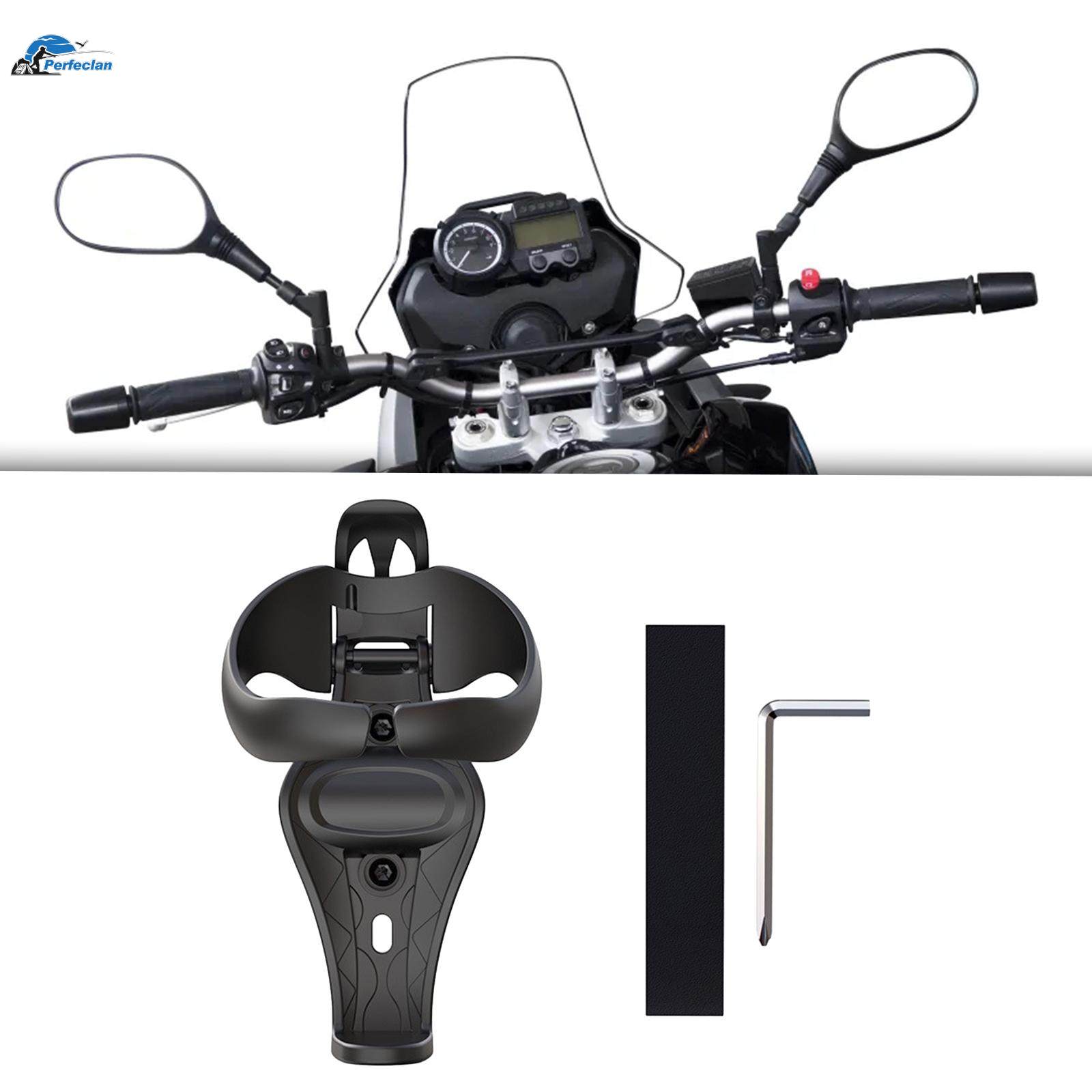 Motorcycle Bottle Cage Bottle Holder for 20-28mm Handlebar Black. 