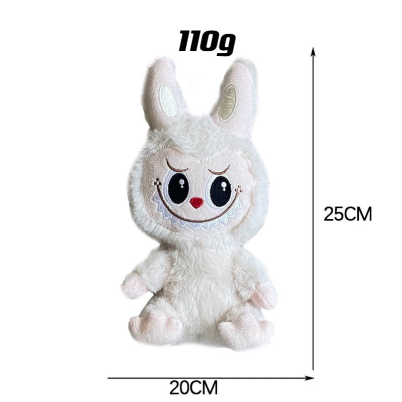 Cross-Border New Automobiles Curtain Cloth Cute Color labubu Pop Mart Stuffed Plush 8 Inch Doll Wholesale in Stock. 