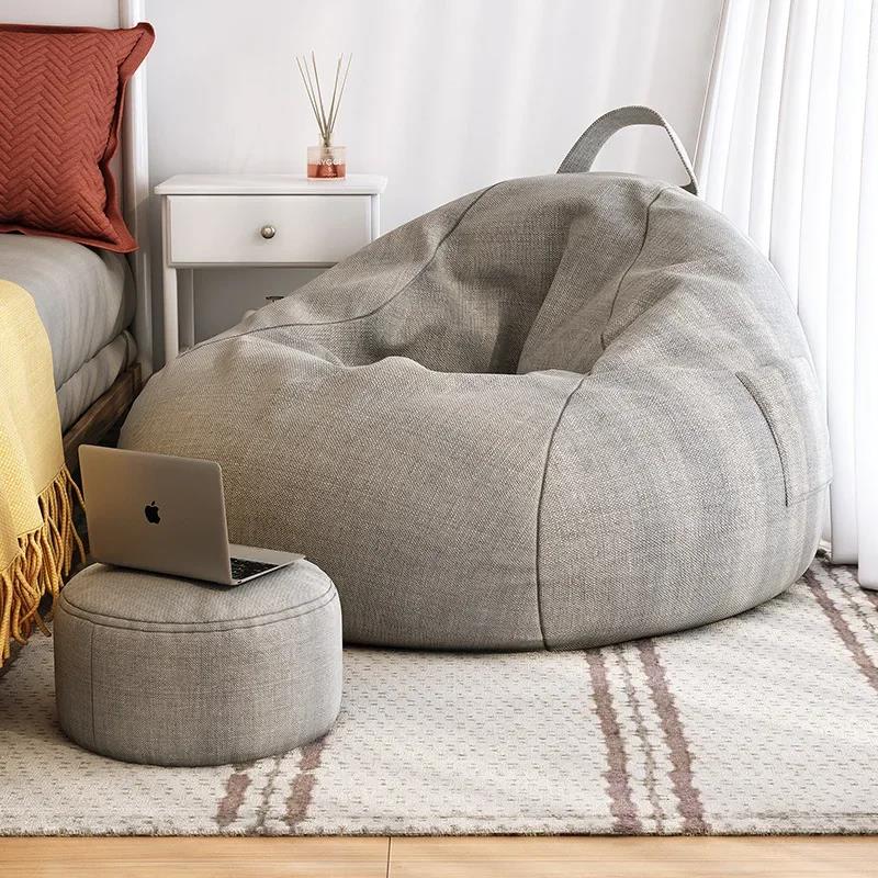 Lazy Sofa Bean Bag Single Person Can Lie Down and Sleep floor sofa muebles bean bag chair with filling