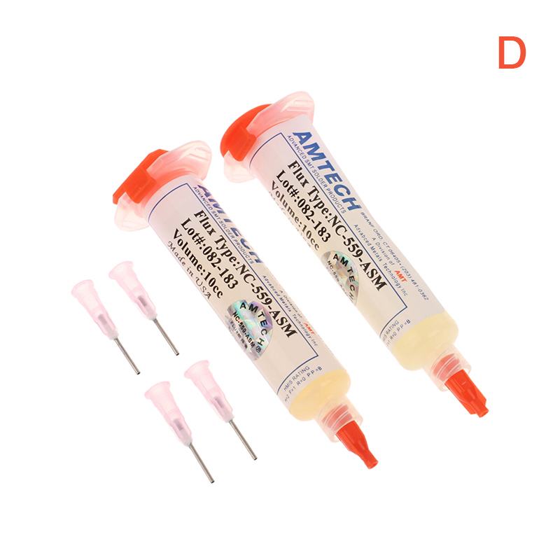 1 Set Solder Flux 10cc Flux NC-559-ASM-UV Solder Paste For Phone LED BGA SMD PGA PCB Repair + Needles Rework Tools Tetuo. 