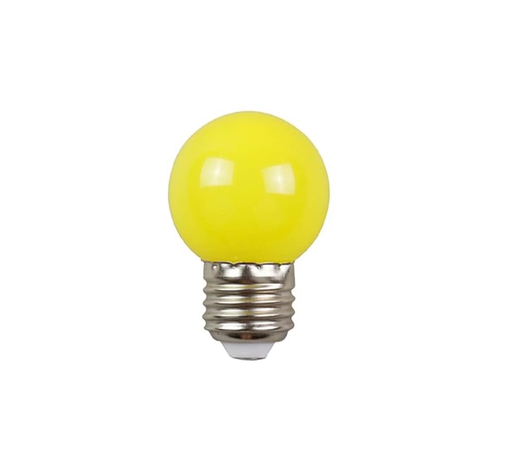 iPOWER Energy Saving LED Light Bulb, 3 Watt Ambient Led Yellow Color Light  E27 Screw Base