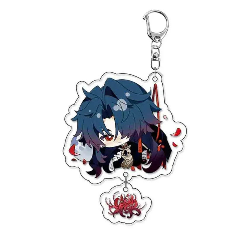 New Game Honkai Star Rail Keychain Dan Heng Bronya Rand Asta Herta Himeko Q Version Figure Acrylic Keyring Chaveio for Fans Gift. 