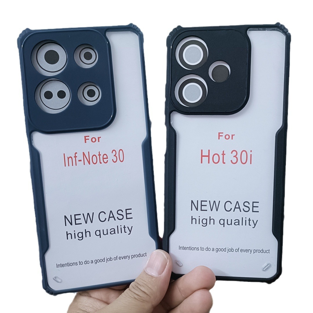 Applicable TECNO Spark 6 GO Blade Acrylic Two-in-One Phone Case Fine Hole Four-Corner Drop-Resistant Protective Cover. 