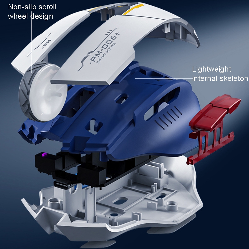Inphic F9 Mecha Wireless Mouse Charging Office Game Mouse M6P Mecha. 