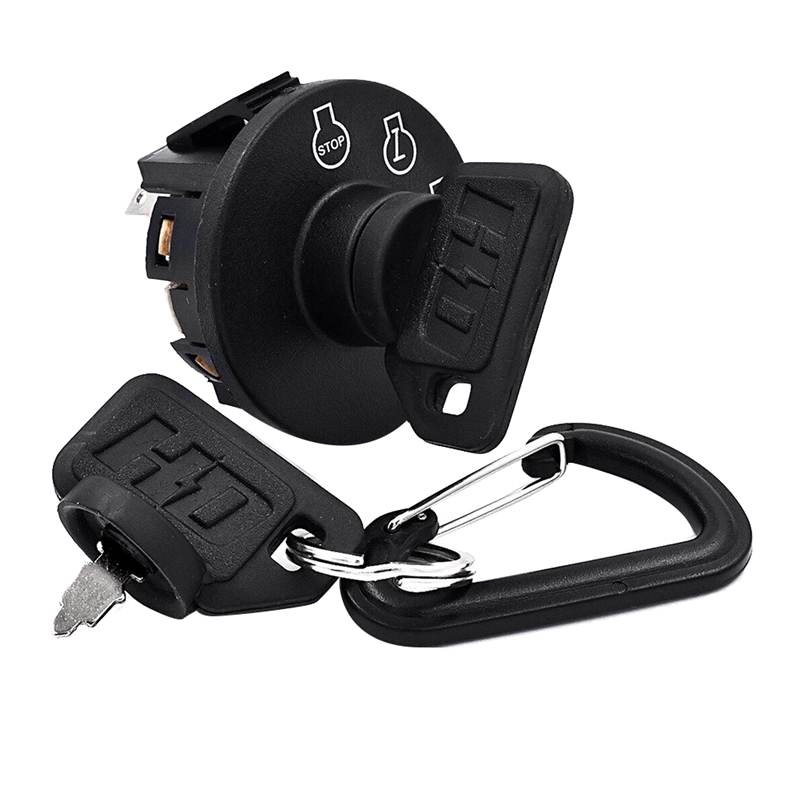 Ignition Switch with Keys for 117-2221 430-120137-4100 Lawn Mower Replacement Parts Accessories 5 Terminals Ignition Switch