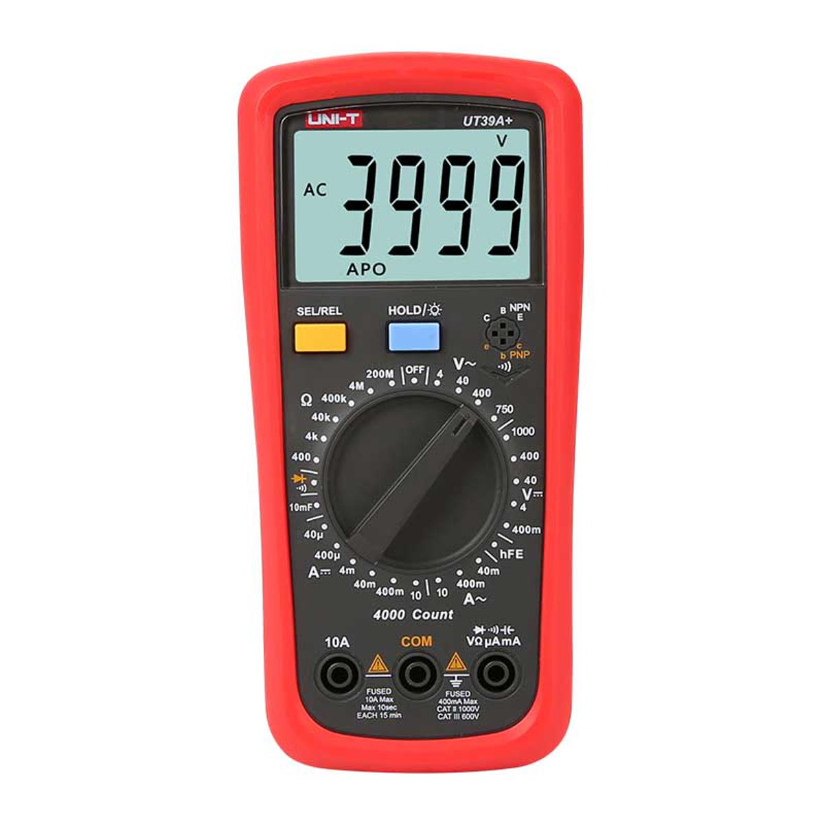 UNI-T UT39A+ Digital Multimeter DC/AC Voltage, DC/AC Current, Resistance, Capacitance UT39A+   Kings Trading
