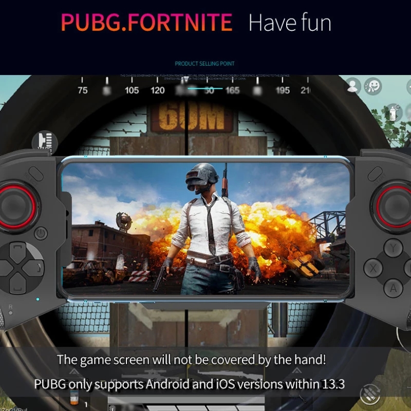 Gamepad For iPhone Android Cell Phone Control Bluetooth Controller Trigger Pubg Mobile Joystick Gaming Smartphone Mando Game Pad. 
