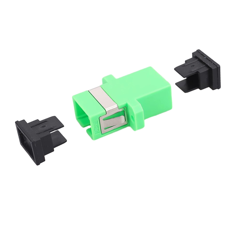 Fiber Optic Sc Keystone Coupler Green Sc/apc Optical Jack Plug Sc-Sc X Singlemode Apc For Network Lan Connector. 
