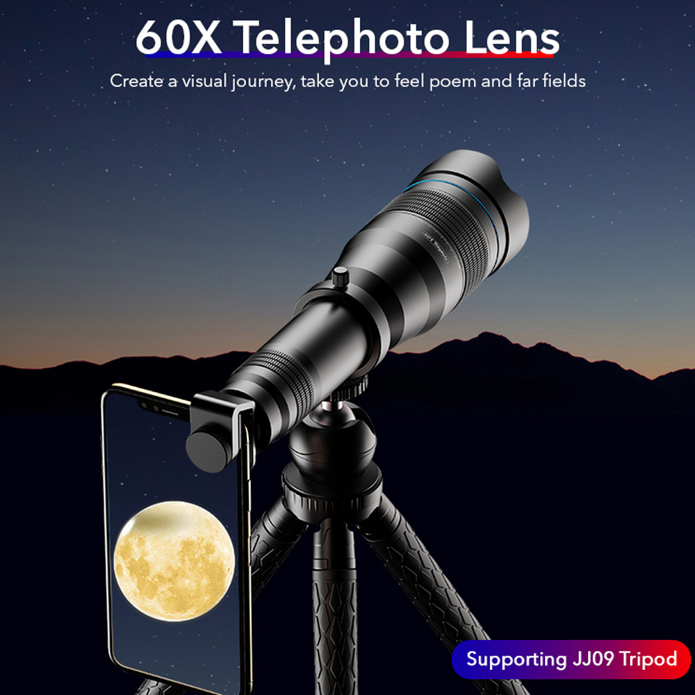 apexel 60x zoom lens for mobile