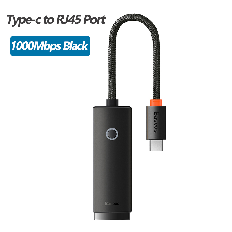Baseus Adapter Ethernet USB USB3.0 1000 mb/s karta sieciowa USB RJ45 do laptopa Xiaomi Mi Box S przełącznik Nintendo PC Internet USB Lan. 