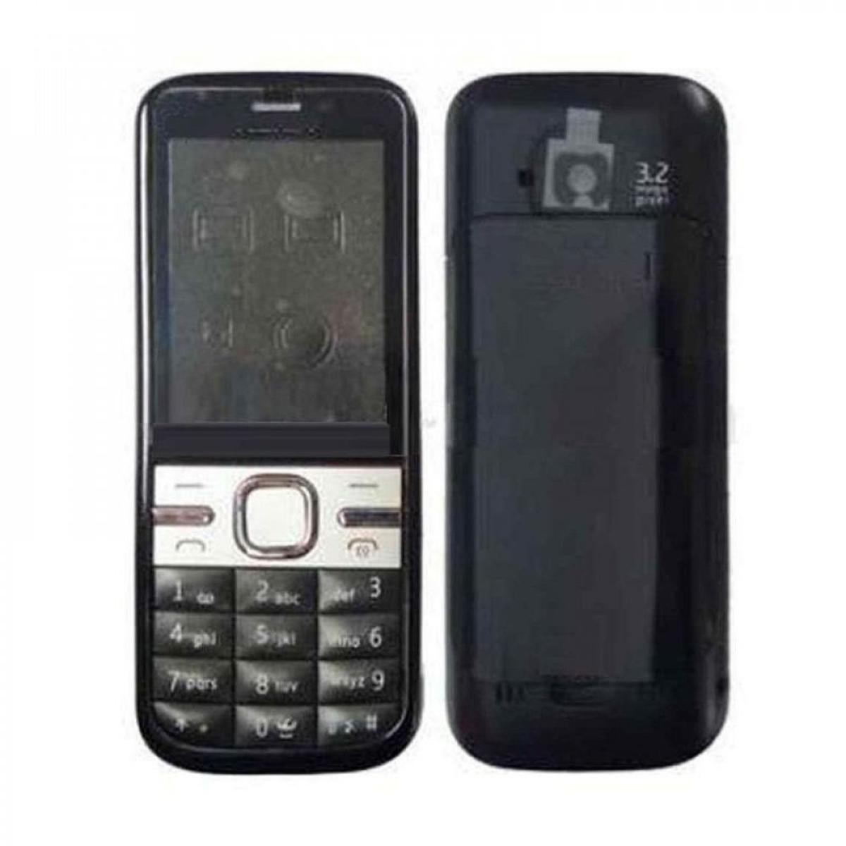 For Nokia C5 Front & Back Side Mobile Casing / Cashing with Keypad - মোবাইল ফোন - Phone - Camera