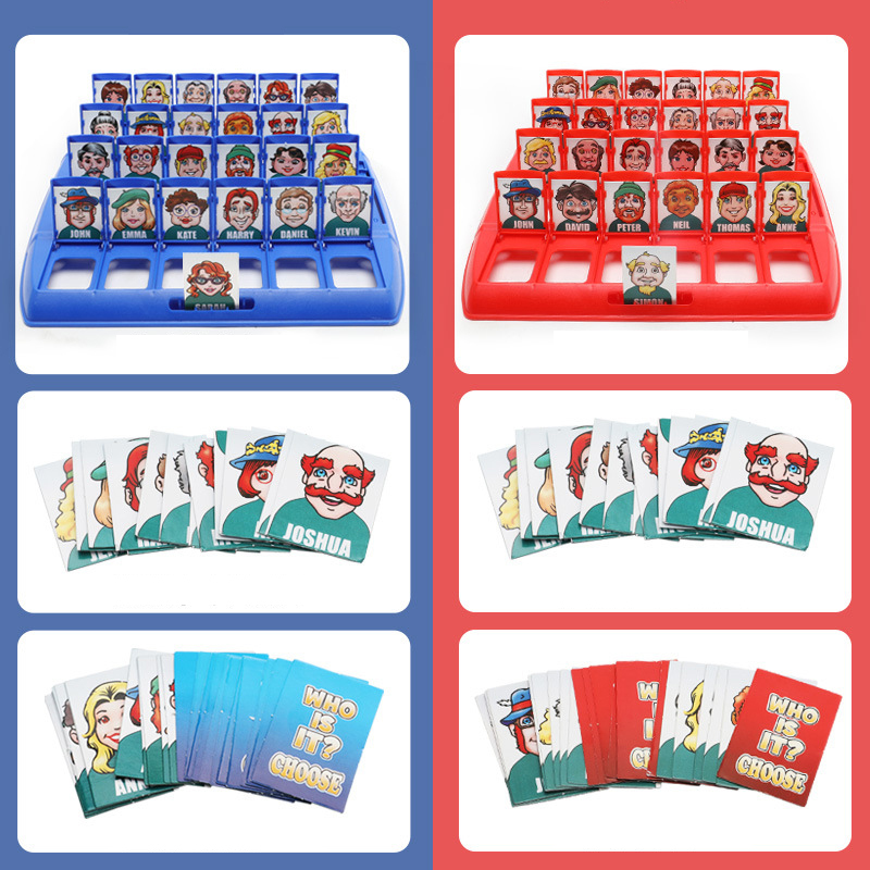 Who Is It Board Game Funny Guess Who Cards Game Toys Desktop Educational Game. 