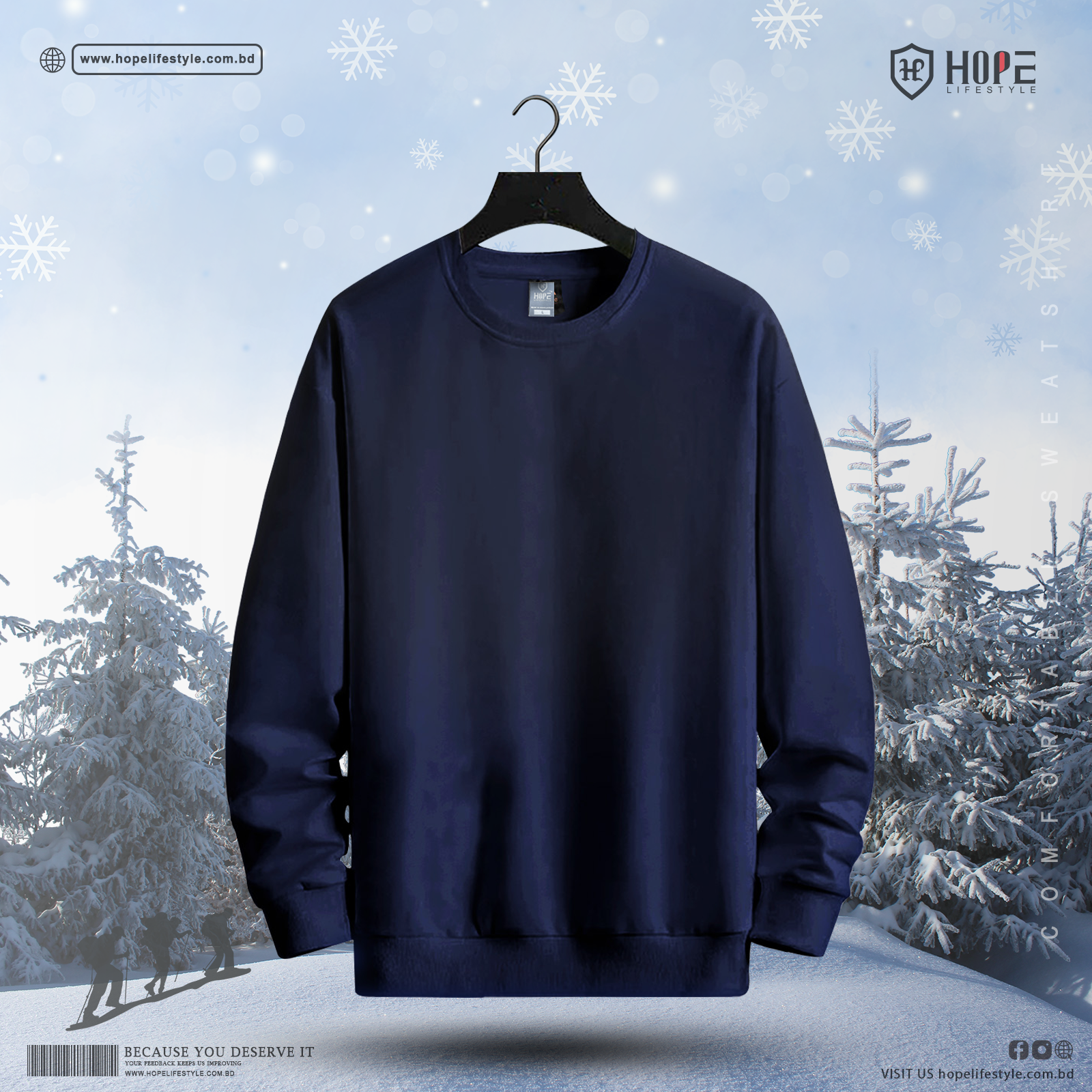 Hope Lifestyle Premium Solid Sweatshirt