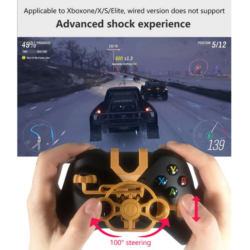 Gaming Racing Wheel Mini Steering Game Controller for S Elite 3D Printed Accessories. 