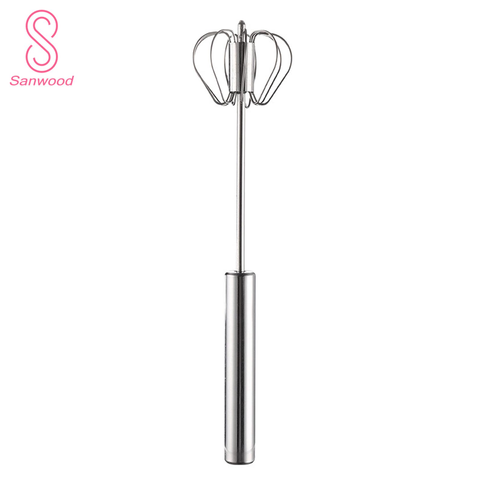 Lightweight Kitchen Whisk Stainless Steel Handheld Egg Mixer Blender Easy-to-use Kitchen Tool for Perfectly Whisked Eggs Portable Egg Beater