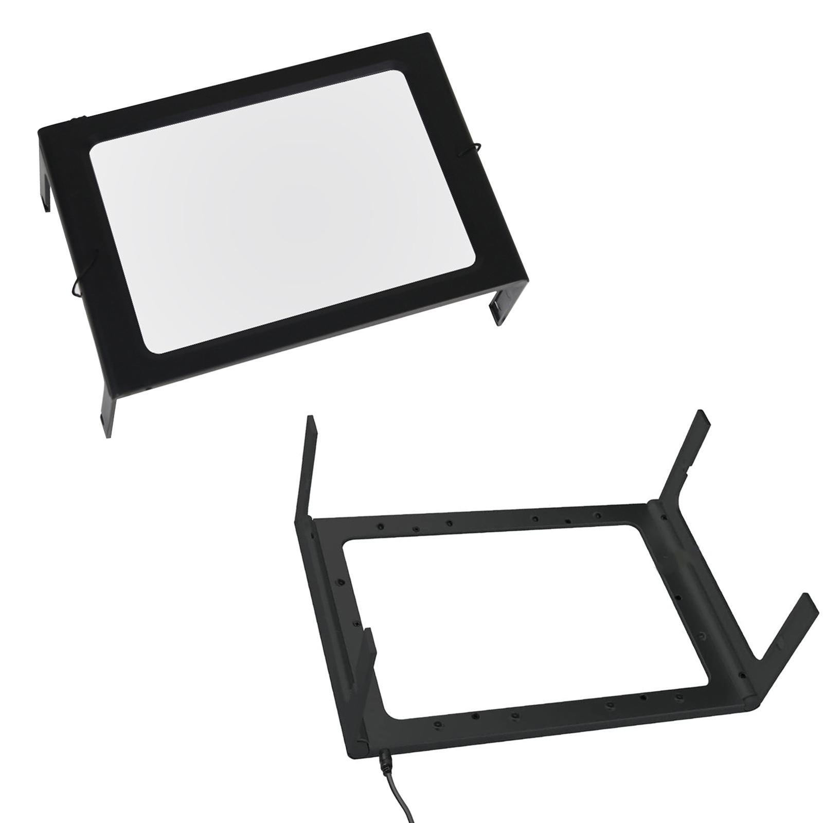 gu Portable Table Magnifier With 6 Led Lights Type Reading Loupe Magnifying Glass Screen Magnify Tools For Elderly. 