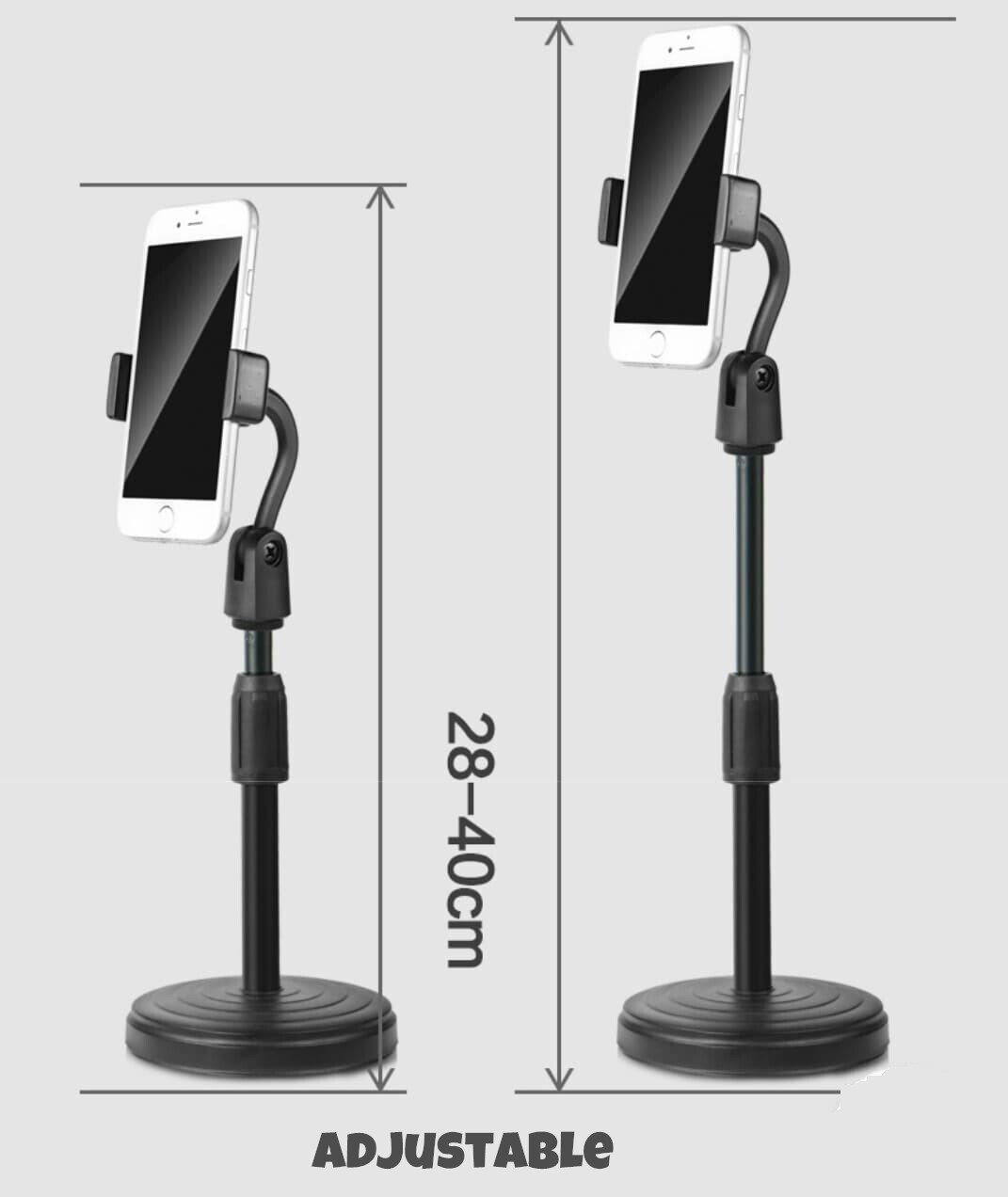 Desktop Mobile Phone Holder Stand 360 Rotate for Live Streaming Shoot YouTube TikTok Video Round Base Smartphone - Phone Stand. 
