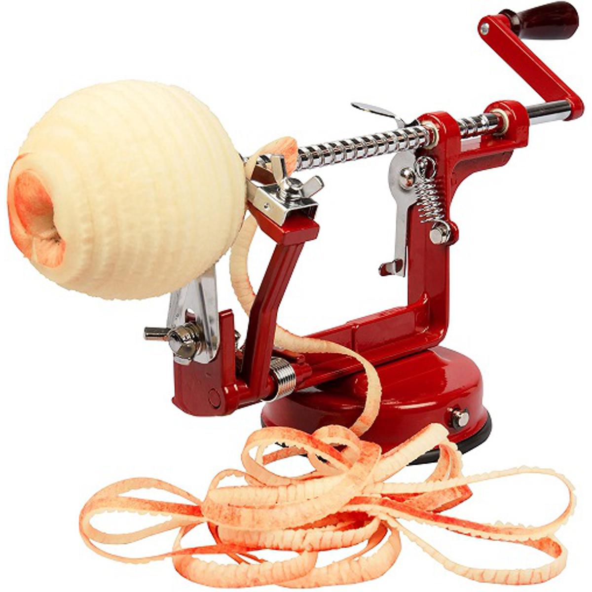 Easy Apple Peeler Slicing Machine 3 in 1-RED, Apple cutter